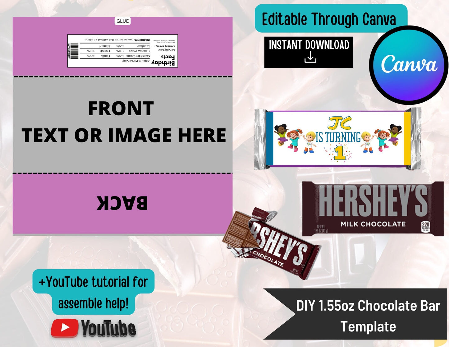 Hershey's DIY Template