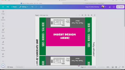 Hershey's DIY Template